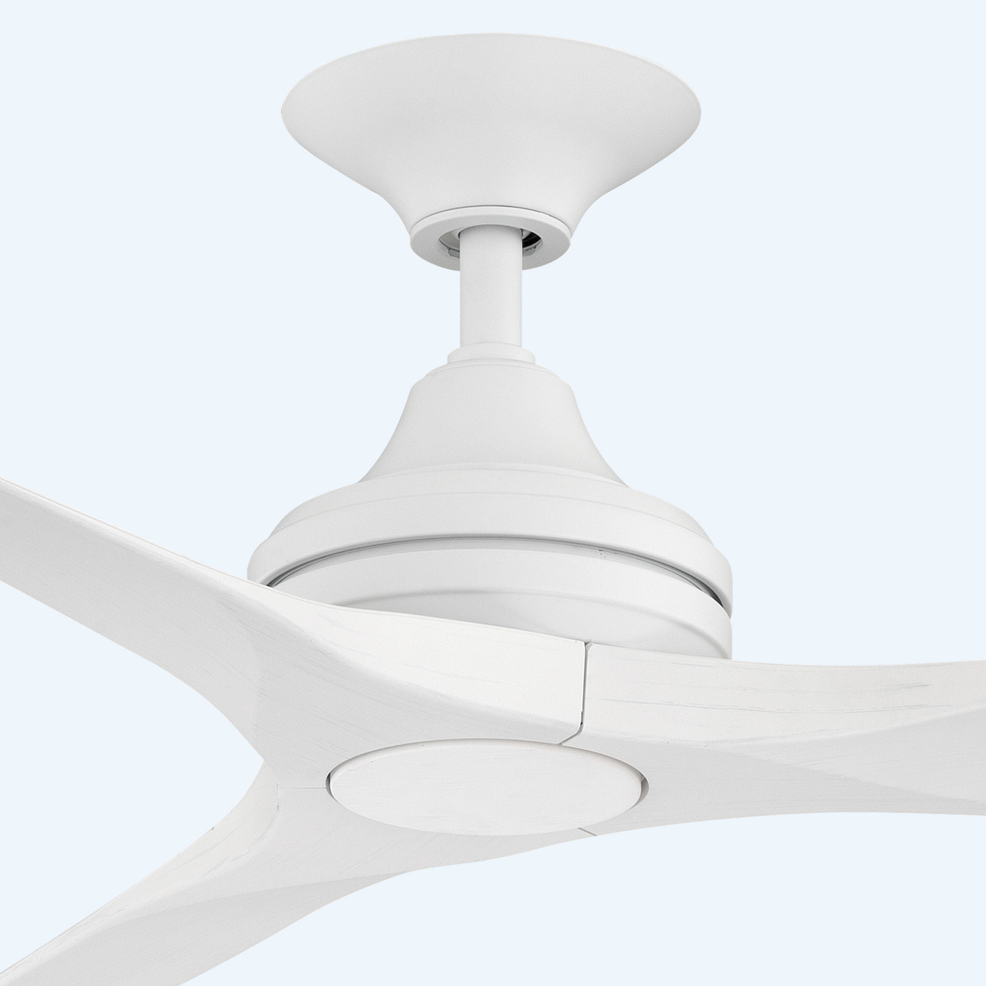 Spitfire 60 (152cm) Matte WhiteNatural 3 Blade AC Ceiling Fan with 