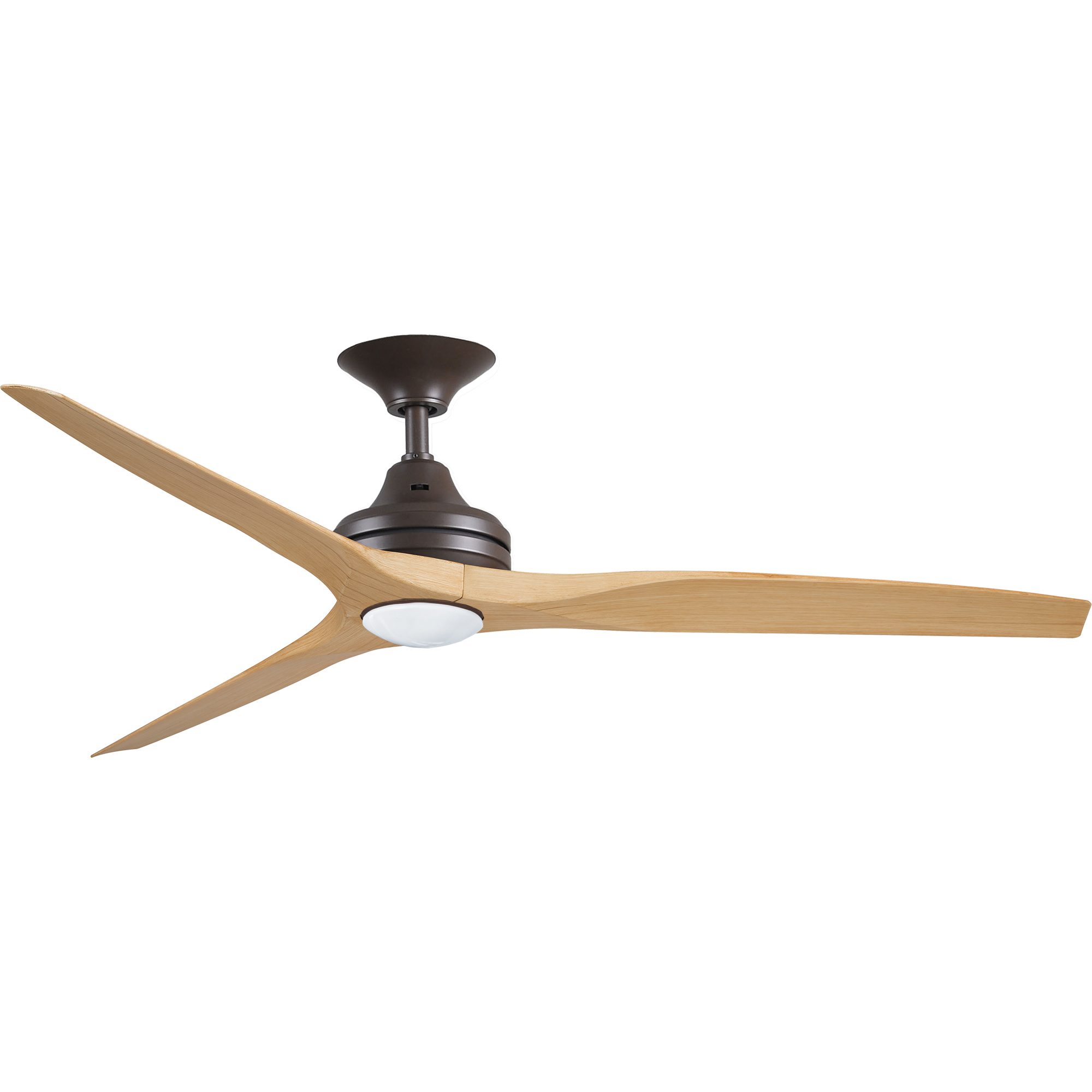 60" Spitfire ceiling fan in Oil-rubbed Bronze with Natural polymer blades and LED Light Kit