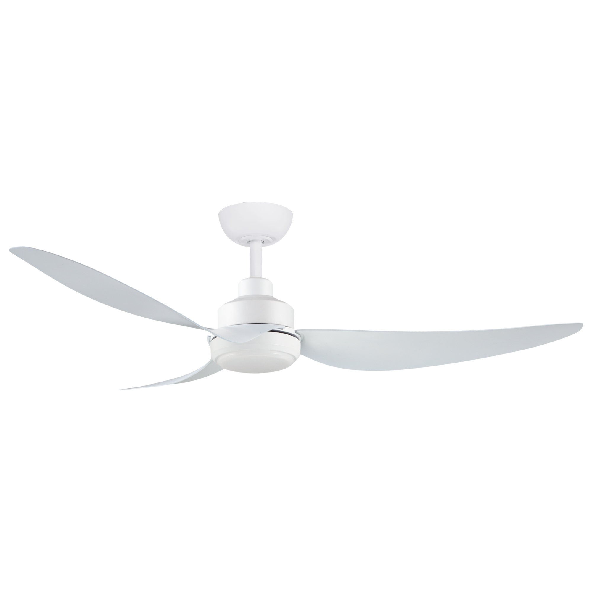 56" Trinity DC Ceiling Fan in Matte White with 20W LED Light