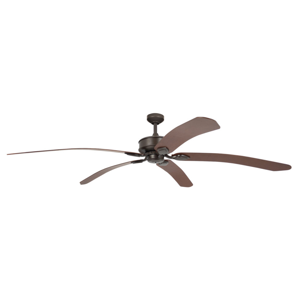72" Tropicana Ceiling Fan in Oil-rubbed Bronze with Walnut blades