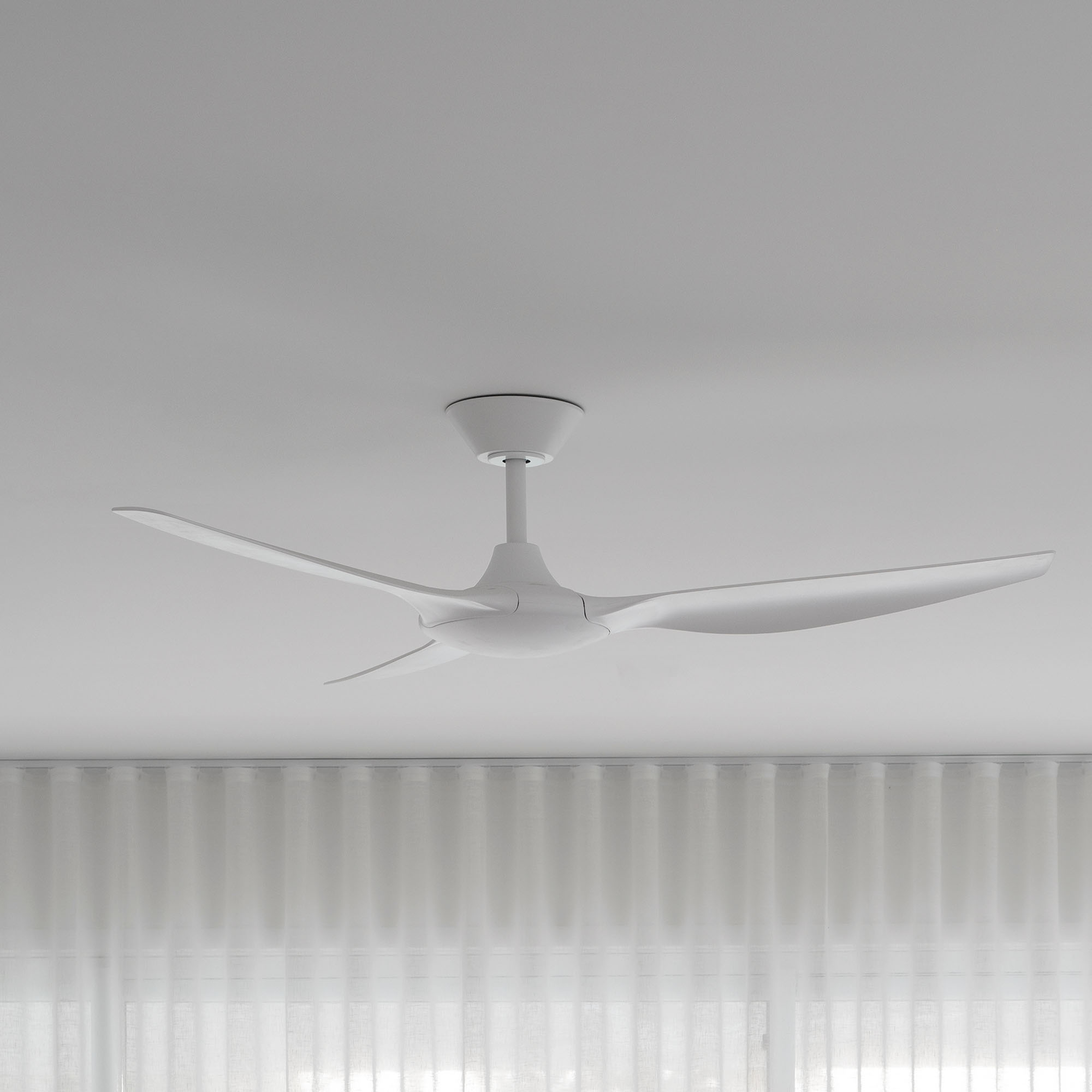 Delta DC Ceiling Fan White Zoomed Square