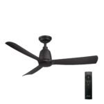 44" Kute DC Ceiling Fan in Black