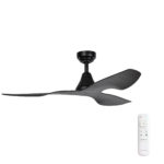 45" Simplicity DC Ceiling Fan in Black with Remote Control