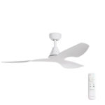 45" Simplicity DC Ceiling Fan in Matte White with Remote Control