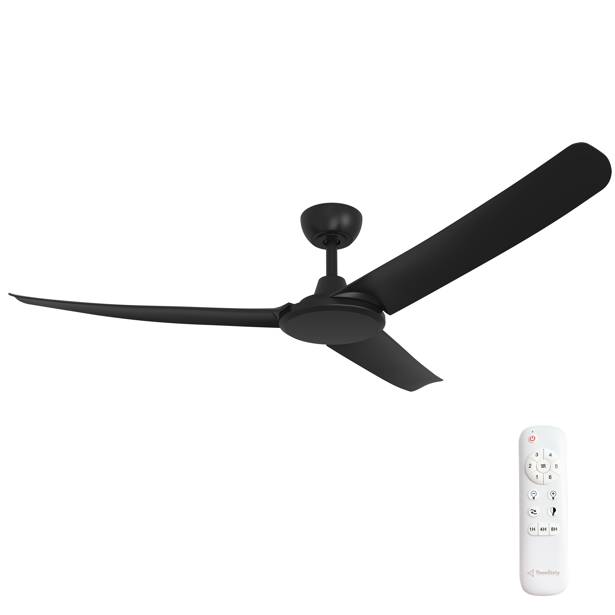 56" FlatJET (3/4/5) DC Ceiling Fan & Remote Control (3 Blades)