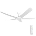 56" FlatJET (3/4/5) DC Ceiling Fan in White (5 Blade)