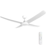 56" FlatJET (3/4/5) DC Ceiling Fan & 24W LED Light - 4 Blades