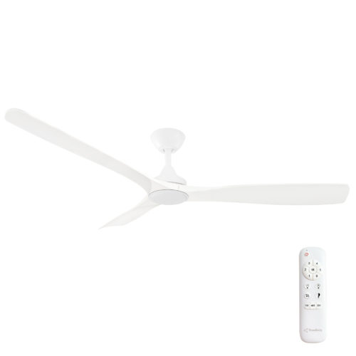 60" Spitfire DC in White/White + 18W LED